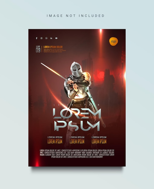 Filmplakat-Vorlagenvektor