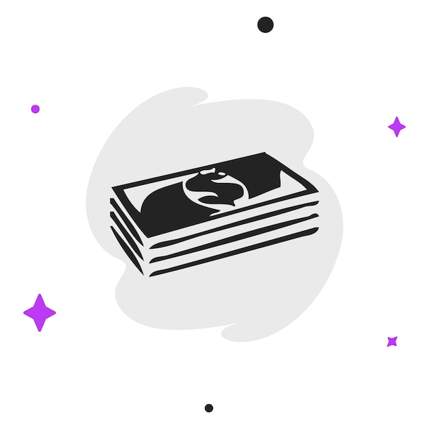 Finanz-Symbol Flat-Stil-Vektor-Illustration einfaches Geschäftskonzept Piktogramm auf isoliertem Hintergrund