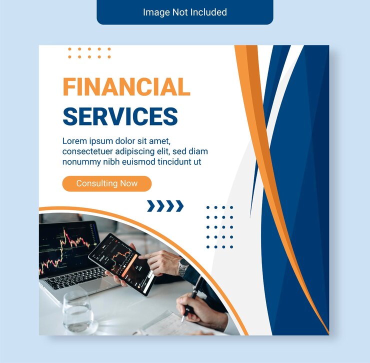 Finanzberatungsdienst Instagram Post Vector Design 3