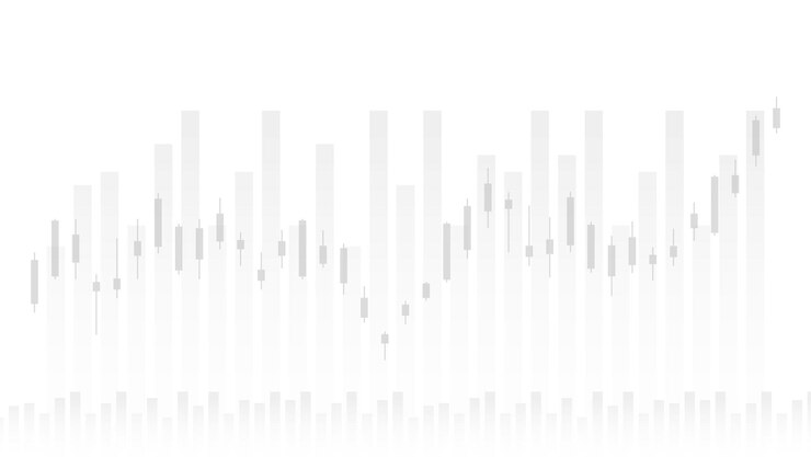 Finanzgeschäftsstatistiken mit Balkendiagramm und Kerzendiagramm zeigen den effektiven Verdiensthintergrund