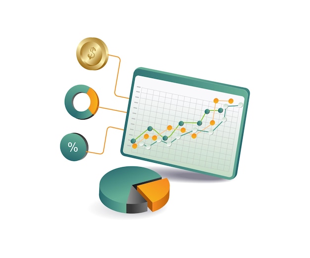 Finanzielle Netzwerk-Geschäftsanalyse-Dashboard
