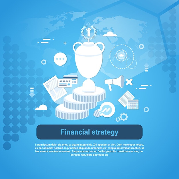 Finanzstrategie business template web banner