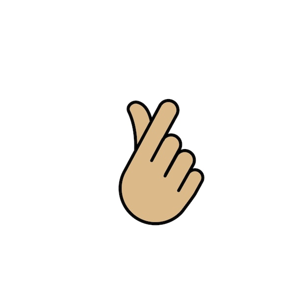 Finger-Icon-Aktienvektor-Illustration