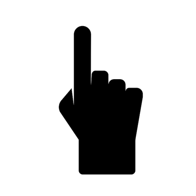 Finger-Icon-Aktienvektor-Illustration