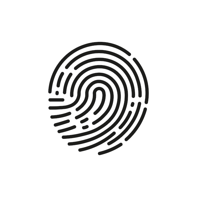 Fingerabdruck Sicherheitszugangskonzept Biometrisches System
