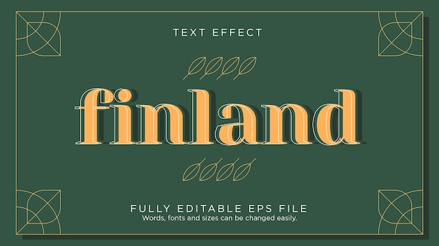 Finnland texteffekt-schriftart