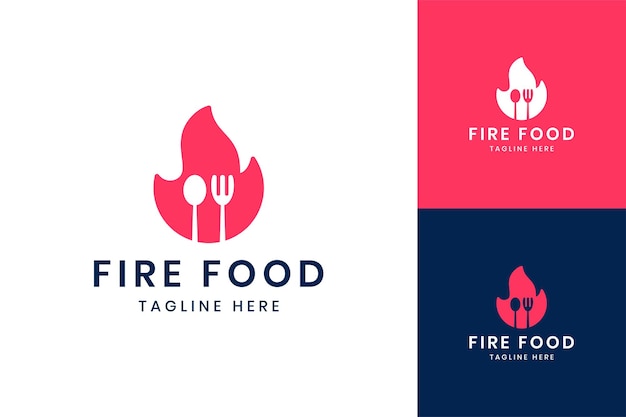 Fire food negativraum-logo-design