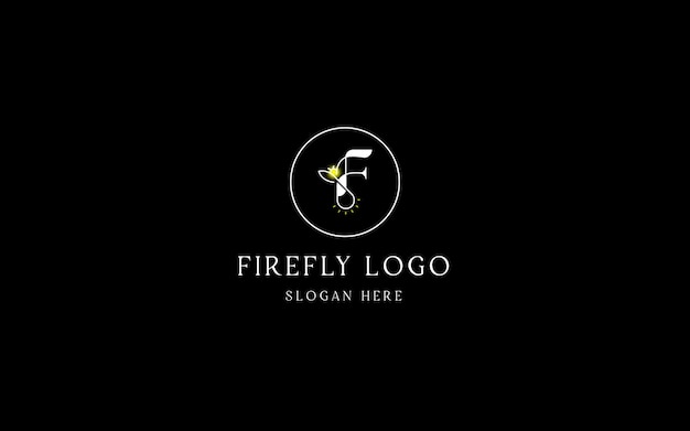 Vektor firefly f-logo-design-vektor-illustration