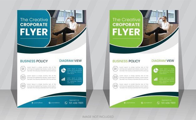 Firmenagentur Vorlage für Flyer- oder Plakatdesign
