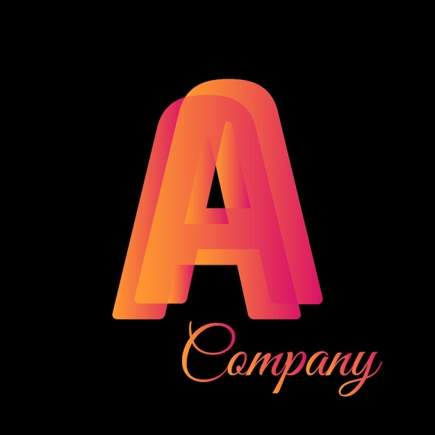 Firmenbuchstabe ein Logo-Symbol
