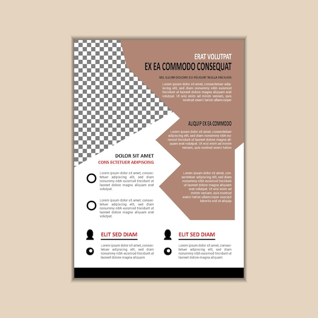 Firmenkundengeschäft flyer design-vorlage