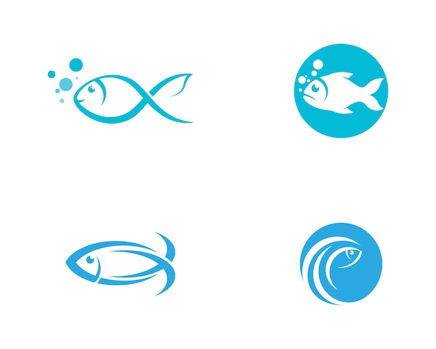 Fisch-logo-vorlage vektor-symbol