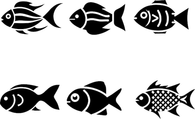 Fisch-Symbol-Vektor 3