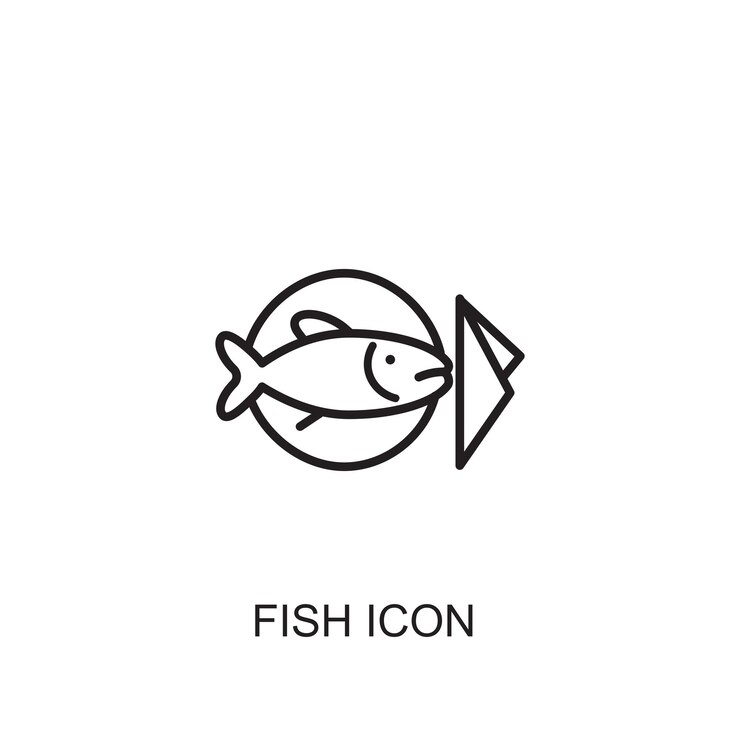 Vektor fisch-vektor-symbol