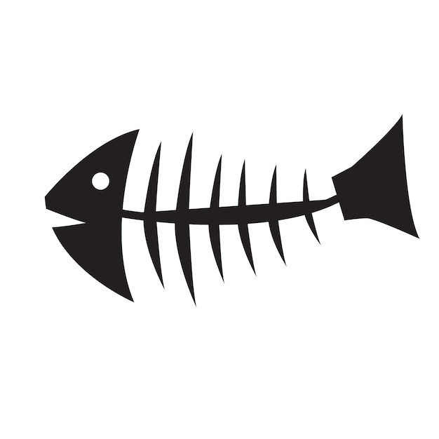 Fischgräten-Icon-Vektor-Design
