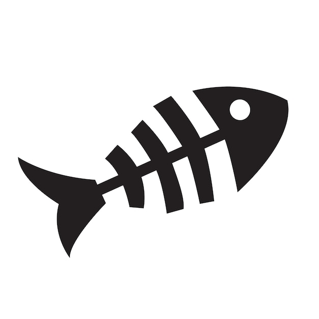 Fischgräten-Icon-Vektor-Design