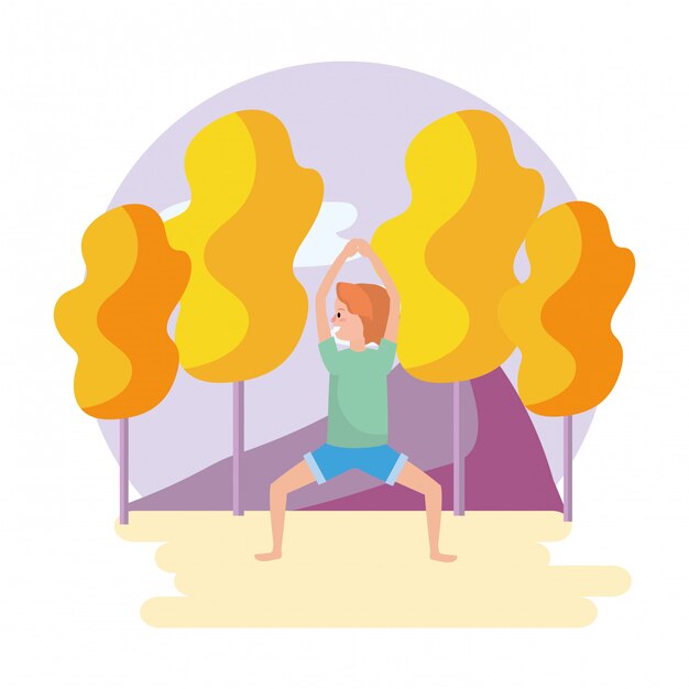 Fit Frau praktizieren Yoga