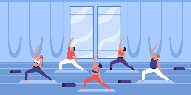 Fitness-gruppen-illustration