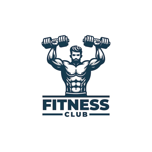 Vektor fitness-logo