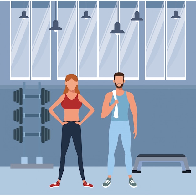 Fitness Menschen training