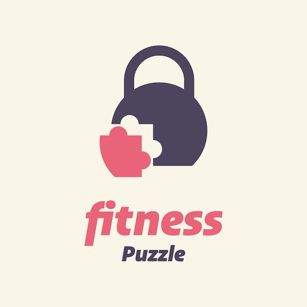 Vektor fitness-puzzle-logo