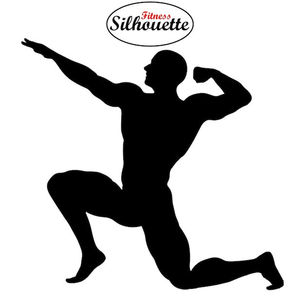 Fitness-Silhouette-Mann