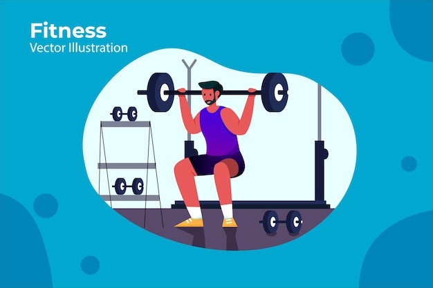 Fitness - Sportaktivität Illustration