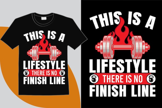 Fitness-T-Shirt-Design und Vektor-T-shirt-Design