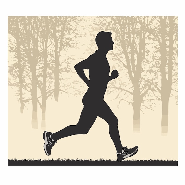 Fitness- und Gesundheitskonzept von Running Silhouettes