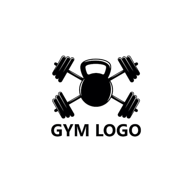 Fitnessstudio logo template design vektor, emblem, designkonzept, kreatives symbol, icon