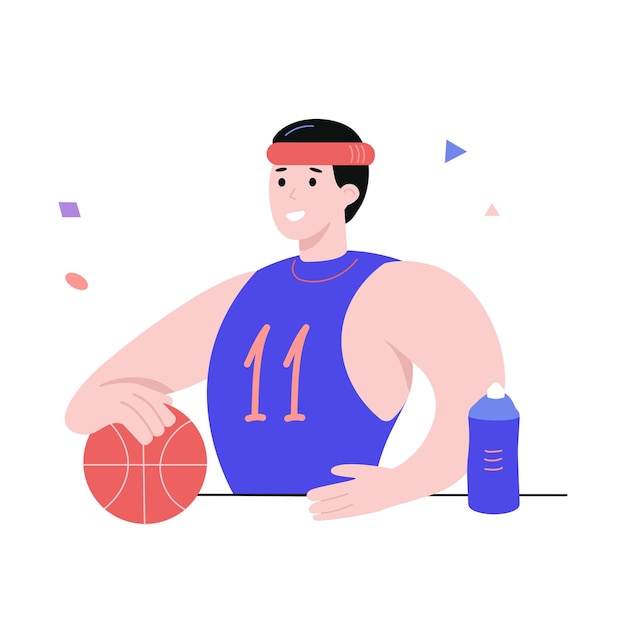 Fitter basketballspieler