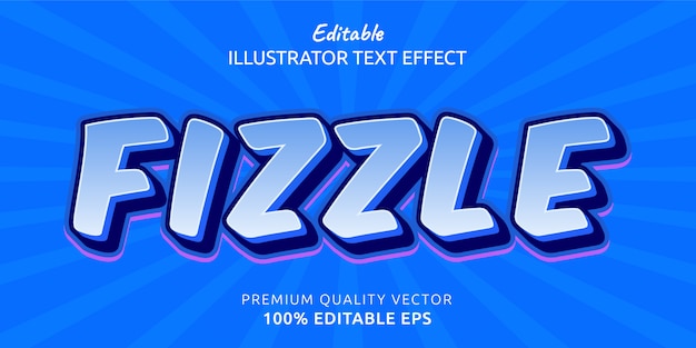 Fizzle editable text style-effekt