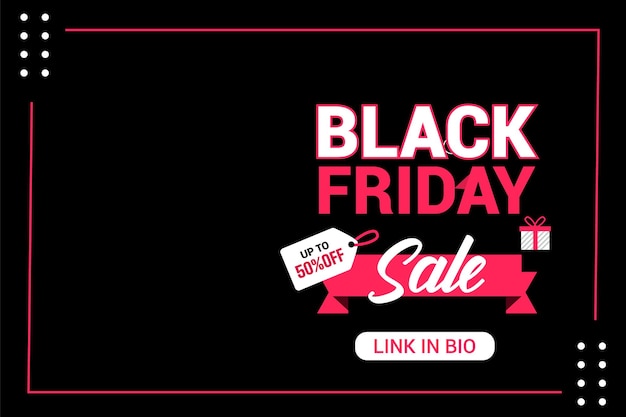 Flach black friday instagram-posts sammlung instagram-post black friday-verkauf banner in den sozialen medien