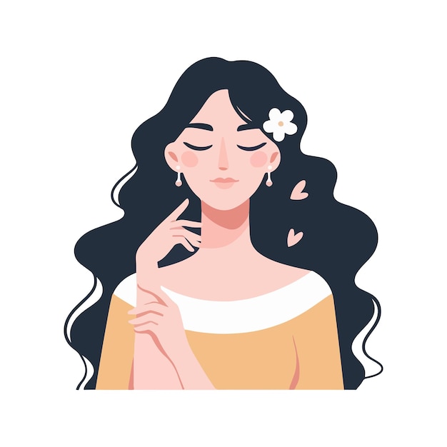 Flach Frauen für den internationalen Frauentag Illustration