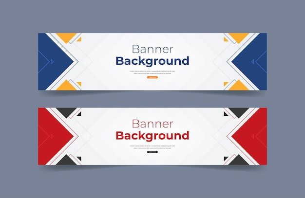 Flach minimalistischer Hintergrund für die Bannervorlage
