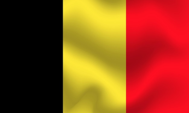 Vektor flachdarstellung der belgischen nationalflagge