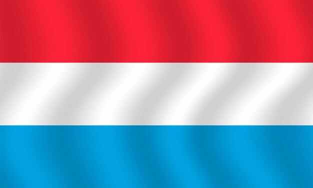 Flachdarstellung der luxemburgischen nationalflagge