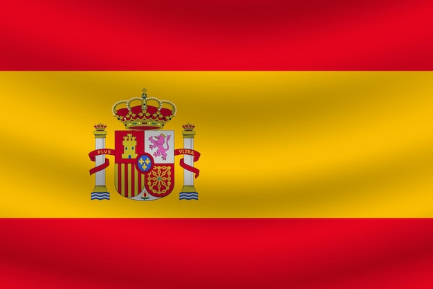 Flachdarstellung der spanischen Nationalflagge