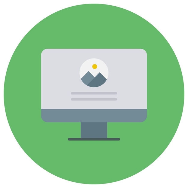 Flachdarstellung von Computer-Websites