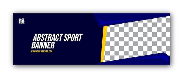 Vektor flache banner-sport-design-vorlage