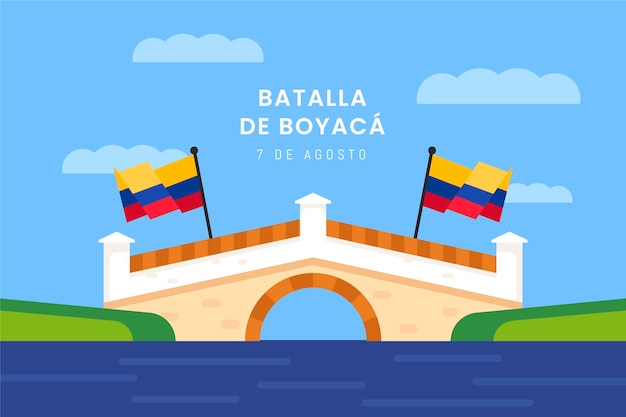 Flache batalla de boyaca-illustration