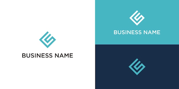 Flache Design-SC- oder CS-Logo-Vorlage