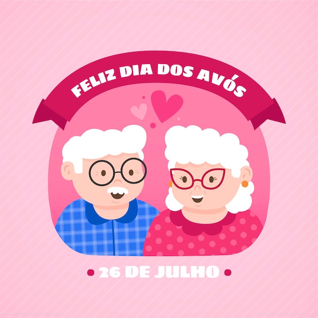 Flache dia dos avos illustration