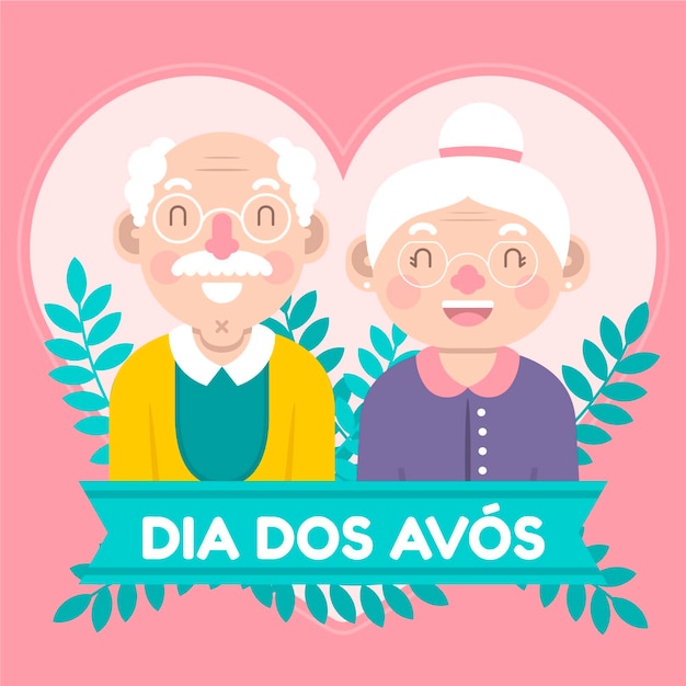 Flache dia dos avos illustration