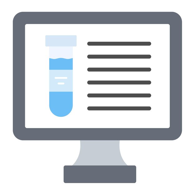 Flache Illustration der Informatik