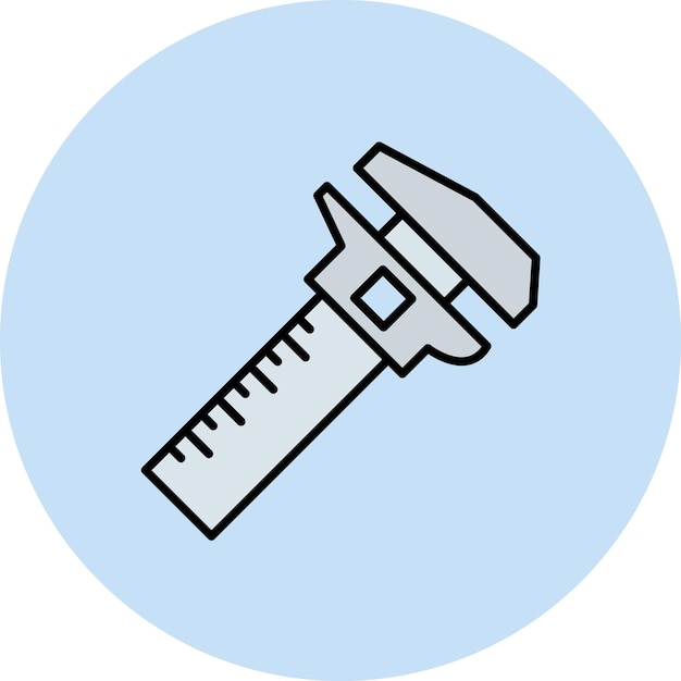 Flache Illustration des Bremssattels