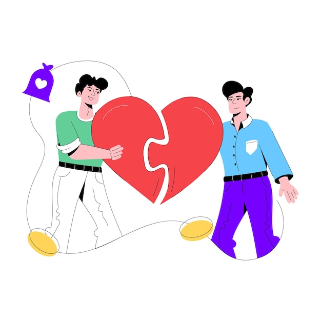 Flache Illustration des Solidaritätstages