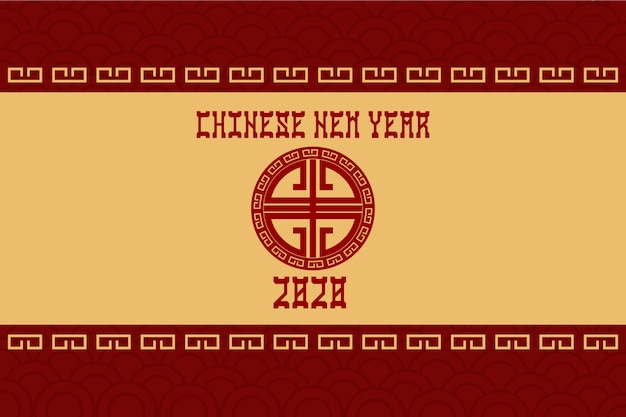 Vektor flache imlek chinese new year template banner hintergrund