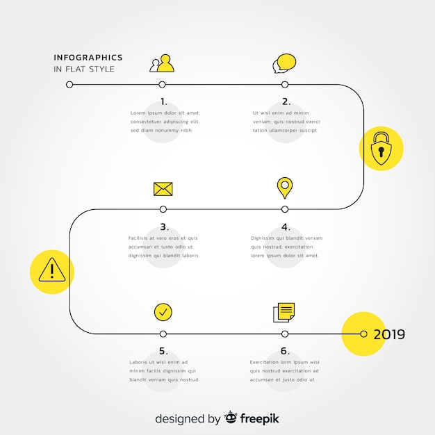 Flache infografik