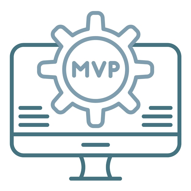 Flache MVP-Illustration